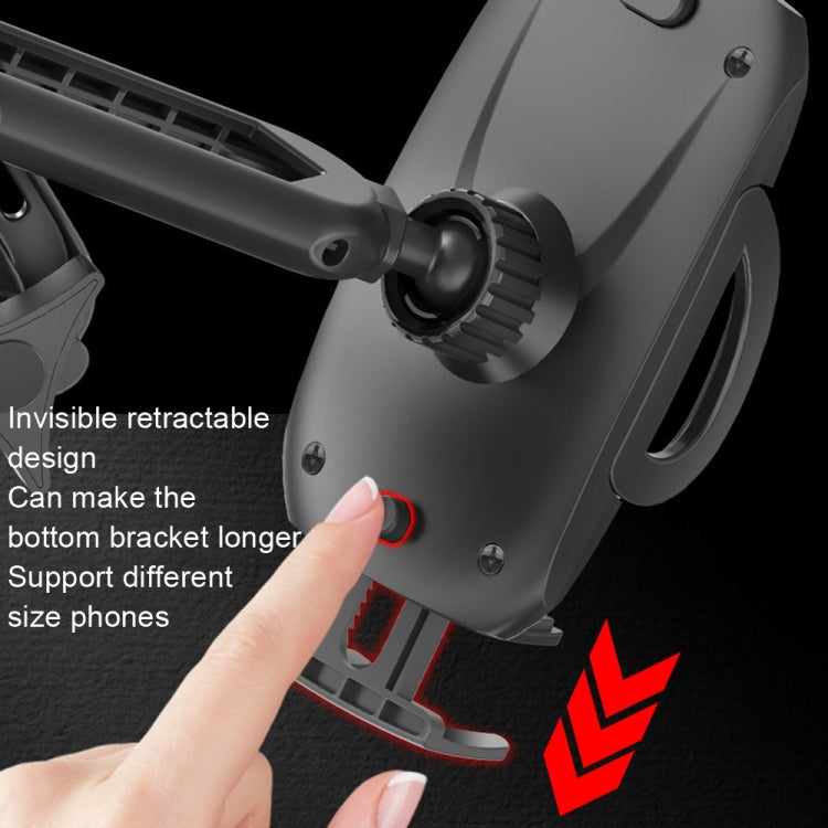 Yesido C111 Double Pole Rotating Telescopic Arm Car Bracket(Black) - Universal Car Holders by Yesido | Online Shopping UK | buy2fix