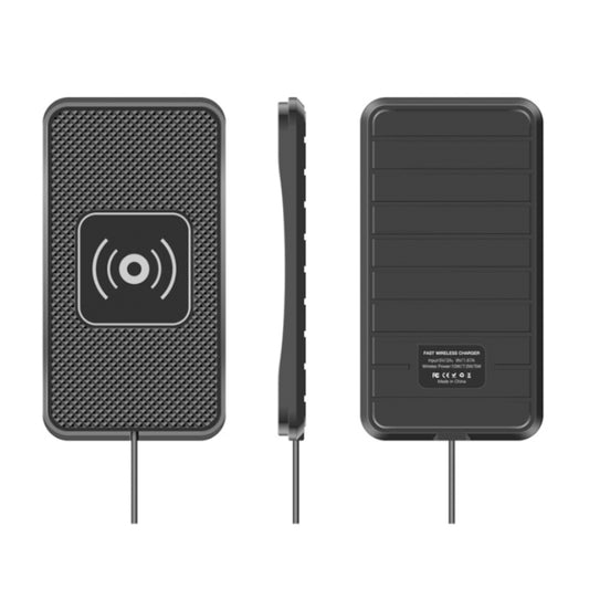 C3 15W Car QI Wireless Charger Launch Pad Anti-slip Mat(Type-C Interface) by buy2fix