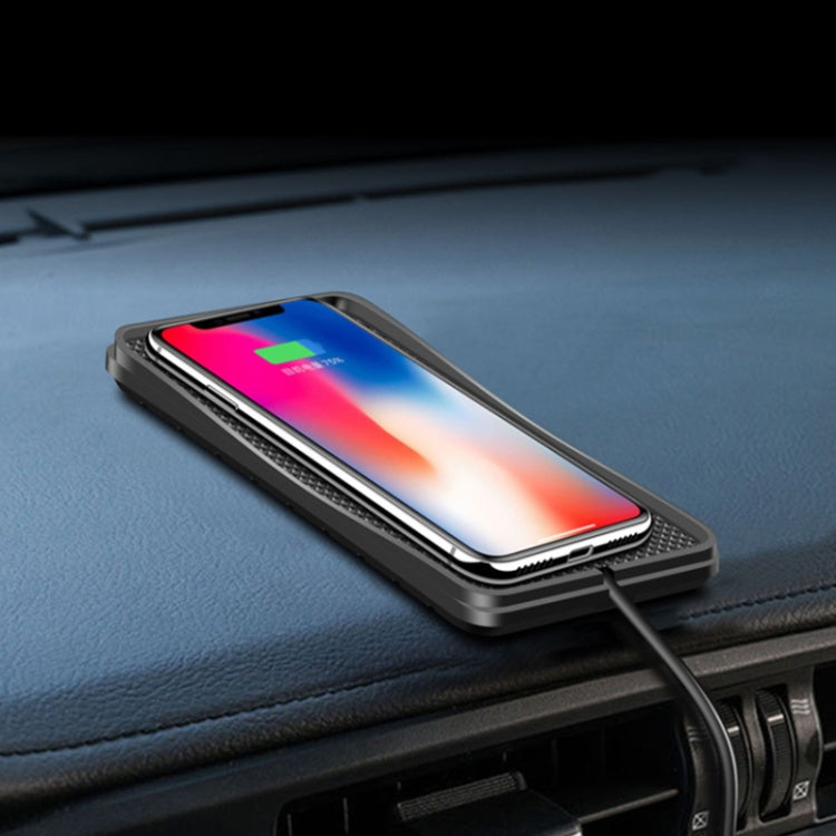 C3 15W Car QI Wireless Charger Launch Pad Anti-slip Mat(Type-C Interface) by buy2fix