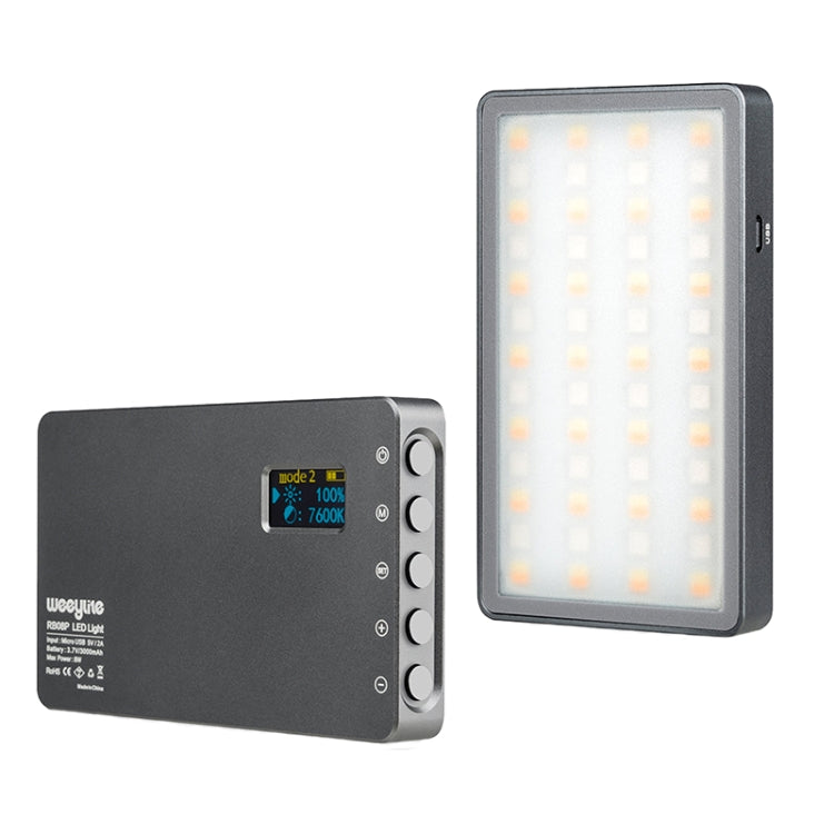 Weeylite RB08P 52LEDs RGB Colorful Light Effect Mini Photography Fill Light - by Weeylite | Online Shopping UK | buy2fix