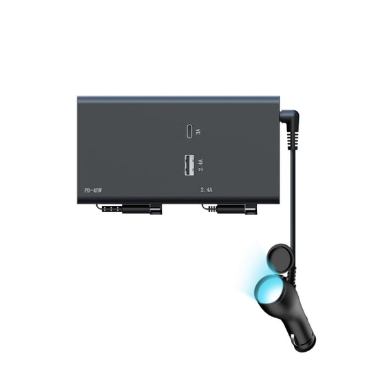 65W PD Dual Cable Retractable Fast Charging Car USB Charger(13th-generation) - Car Charger by buy2fix | Online Shopping UK | buy2fix