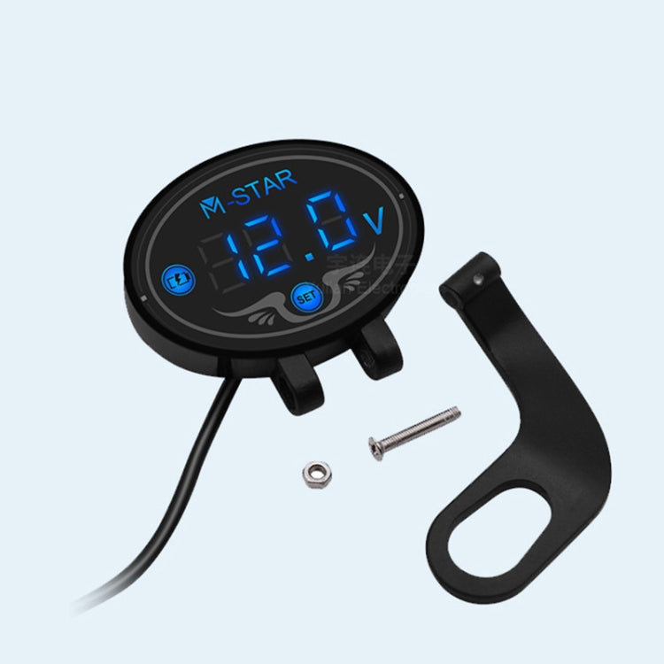 YL-M01 Motorcycle Battery Voltage Monitoring M-STAR Intelligent Voltage Meter(Gold) by buy2fix