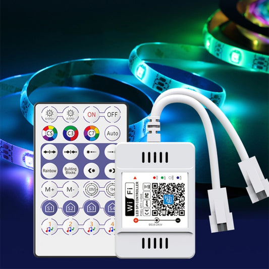 WIFI Wireless Symphony Light Bar Music Smart APP 2.4G Controller, Specification: Double Head by buy2fix