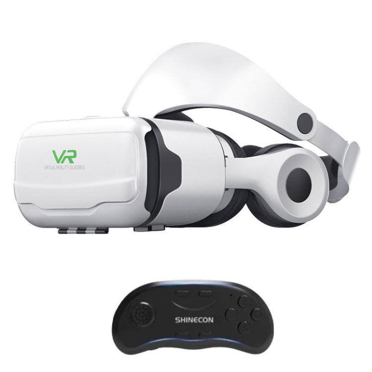 VR SHINECON G02EF+B01 Handle Mobile Phone 3D Virtual Reality VR Game Helmet Glasses With Headset - VR Headset by VR SHINECON | Online Shopping UK | buy2fix