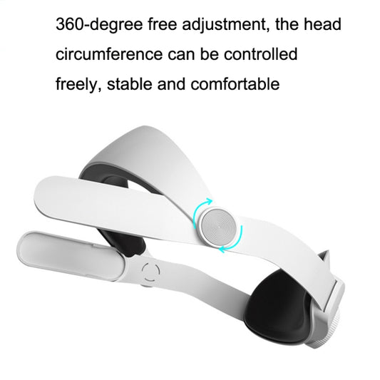 For Oculus Quest 2 VR SHINECON OS01 Adjustable All -In -One Head Strap VR Accessories(White) - VR Accessories by buy2fix | Online Shopping UK | buy2fix