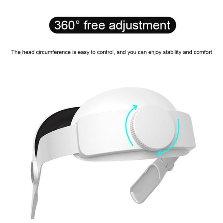 For Oculus Quest 2 VR SHINECON OS01 Adjustable All -In -One Head Strap VR Accessories(White) - VR Accessories by buy2fix | Online Shopping UK | buy2fix