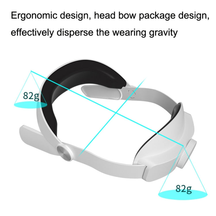 For Oculus Quest 2 VR SHINECON OS01 Adjustable All -In -One Head Strap VR Accessories(White) - VR Accessories by buy2fix | Online Shopping UK | buy2fix
