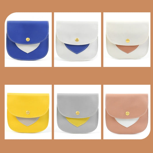 Portable Large Capacity PU Sanitary Napkin Pad Storage Bag(Gray+Yellow) by buy2fix