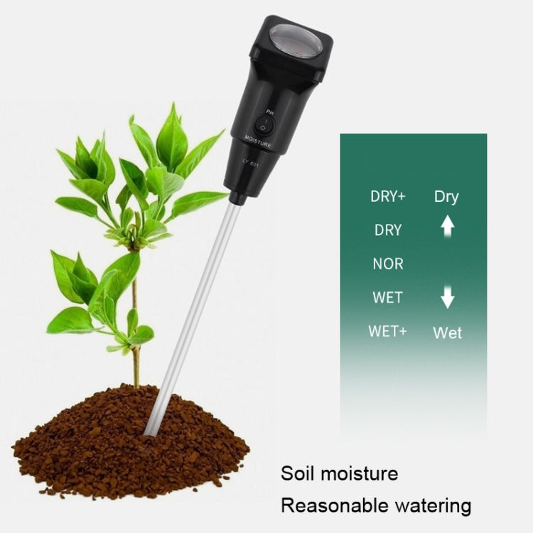 LY601 Soil Detector Greenhouse Planting Soil PH Hygrometer - PH & Moisture Meter by buy2fix | Online Shopping UK | buy2fix