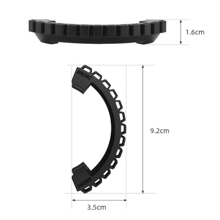 For DJI Avata BRDRC-9604 4pcs Drone Propeller TPU Protective Guard UAV Bumper Anti-collision Ring Cover(Black) - Other by BRDRC | Online Shopping UK | buy2fix