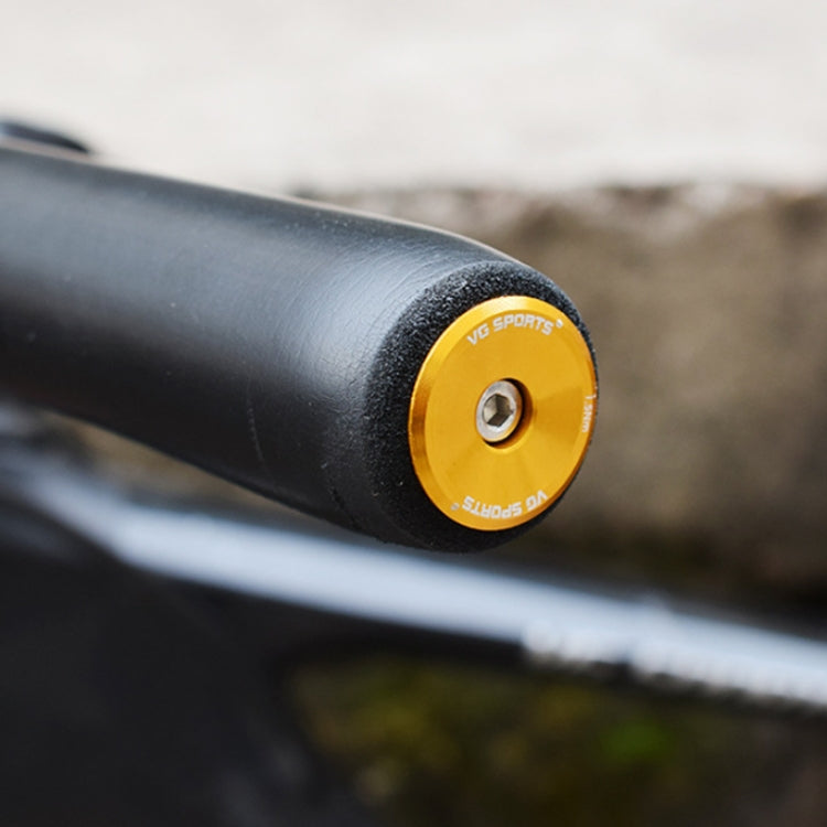 2pairs Aluminum Alloy Bicycle Expansion Handlebar Plug(Gold) - Bicycle Grips by buy2fix | Online Shopping UK | buy2fix