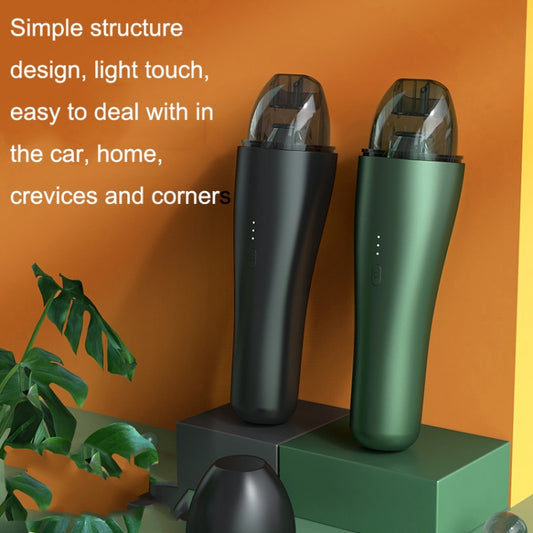 P02 Vehicles / Household High Power Large Suction Portable Wireless Handheld Vacuum Cleaner(Dark Night Green) by buy2fix