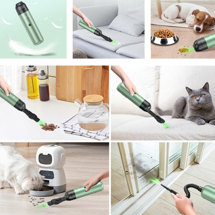 Pinjia P07 Wireless Mini Fashion Vehicle Vacuum Cleaner(Green Grapefruit Green) by Pinjia