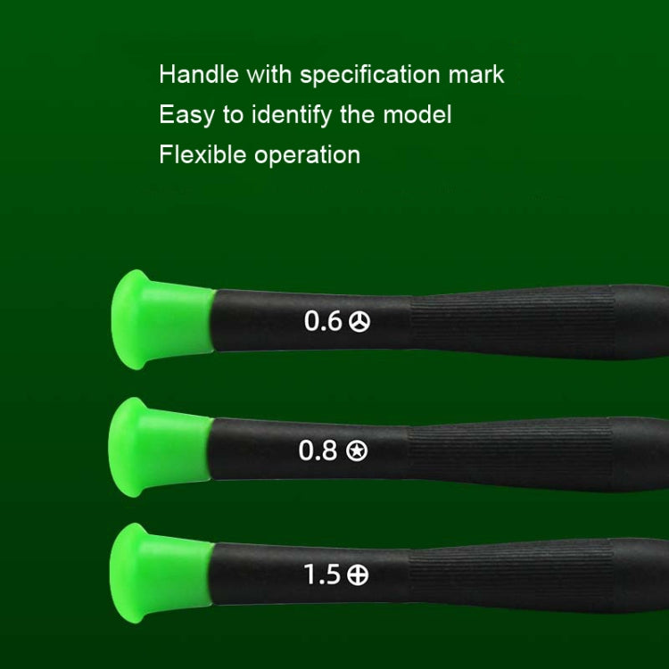30pcs Color Hat Screw Batch Digital Mobile Phone Clock Maintenance Tool, Series: 0.8 Five Star - Screwdriver by buy2fix | Online Shopping UK | buy2fix