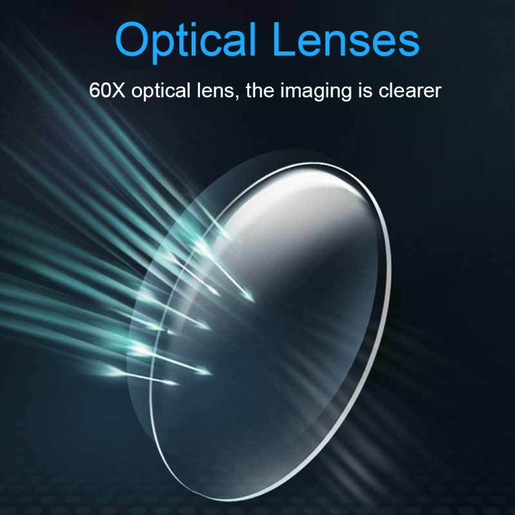 9882(RD) 60X Mini HD Banknote Detection Optical Microscope with LED Light, Color: White - Detection Jewelry by buy2fix | Online Shopping UK | buy2fix