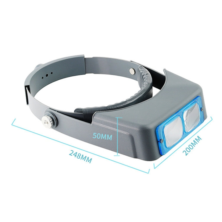 81007-B 1.5X/2X/2.5X/3.5X Optical Lens Head-mounted Watch Repair Magnifying Glass - Glasses Style by buy2fix | Online Shopping UK | buy2fix