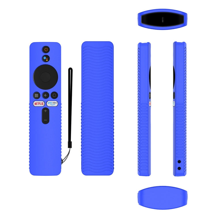 For Xiaomi 4K TV Stick Y48 Remote Control Anti-Drop Silicone Protective Cover(Blue) - Remote Control Covers by buy2fix | Online Shopping UK | buy2fix