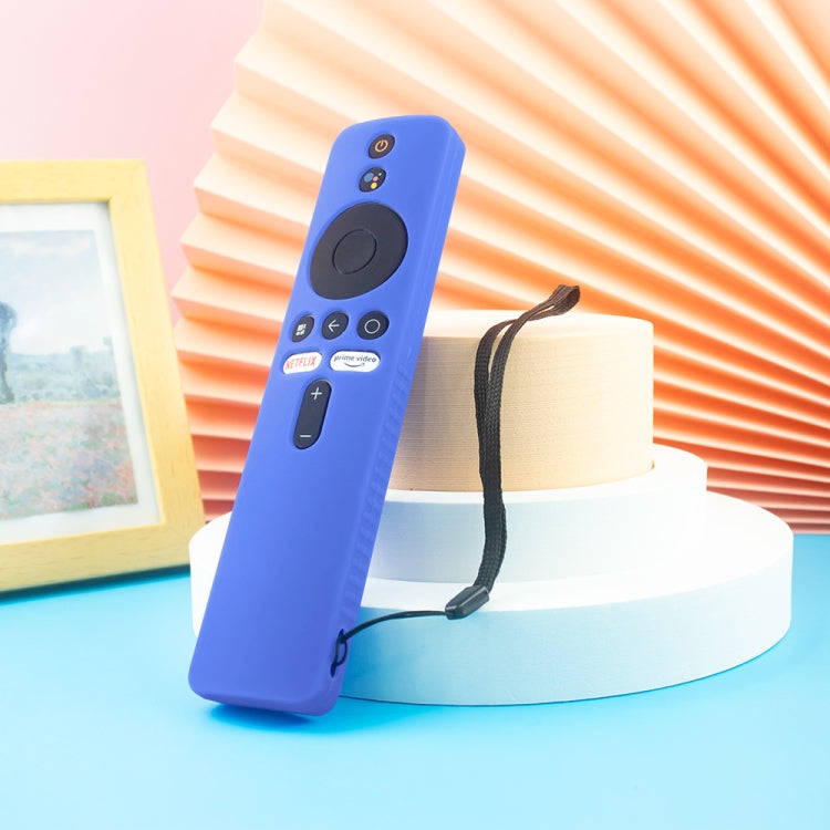 For Xiaomi 4K TV Stick Y48 Remote Control Anti-Drop Silicone Protective Cover(Blue) - Remote Control Covers by buy2fix | Online Shopping UK | buy2fix