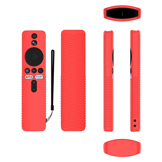 For Xiaomi 4K TV Stick Y48 Remote Control Anti-Drop Silicone Protective Cover(Red) by buy2fix