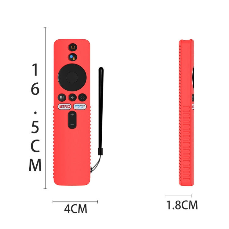 For Xiaomi 4K TV Stick Y48 Remote Control Anti-Drop Silicone Protective Cover(Blue) - Remote Control Covers by buy2fix | Online Shopping UK | buy2fix