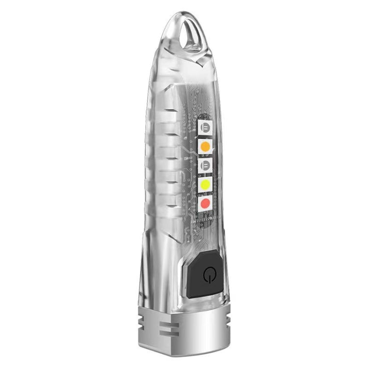 V1 Keychain Lantern Mini Light Flashlight Multifunctional Outdoor Home Flashlight(Transparent White) - Mini Flashlight by buy2fix | Online Shopping UK | buy2fix
