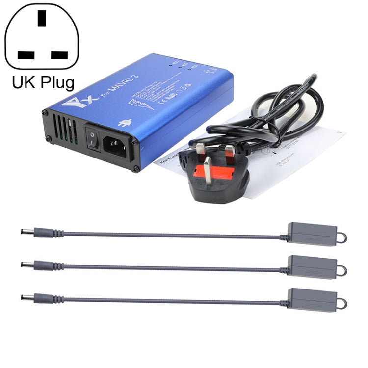 for DJI Mavic 3 YX 1 to 5 Charger With Switch(UK Plug) - Charger by buy2fix | Online Shopping UK | buy2fix