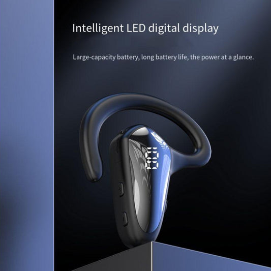 YX02 With Digital Display Hanging Ear Bone Conduction Bluetooth Headset(Grey) by buy2fix