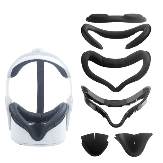 For Meta Quest 2 VR Headset 6pcs/set Replacement Face Eye Pad Cushion(Black) -  by buy2fix | Online Shopping UK | buy2fix
