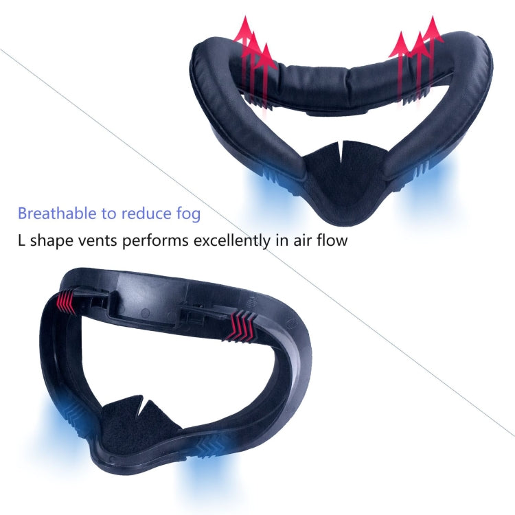 For Meta Quest 2 VR Headset 6pcs/set Replacement Face Eye Pad Cushion(Black) -  by buy2fix | Online Shopping UK | buy2fix