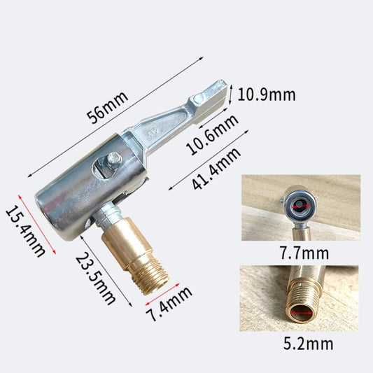 2pcs Vehicle Inflatable Pump Tube Joint Tire Mouth Gas Mouth Tube Fast Connector Inflatable PumpTo Rotate No Deflating by buy2fix