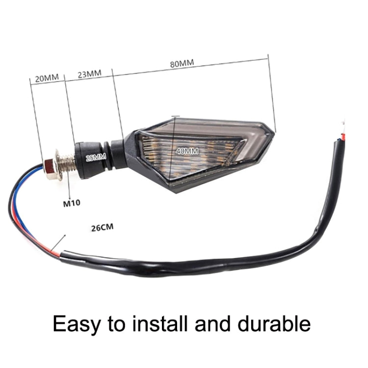 MK-236 4pcs 22LED Motorcycle V Line Two Color Turning Light Signal Angle Light(Yellow Red) - Turn Signal by buy2fix | Online Shopping UK | buy2fix