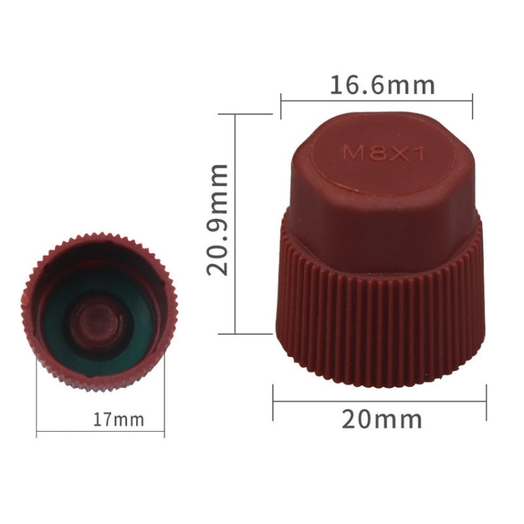 20pcs Automobile Air Conditioning Valve Plastic Dust Cap(Low Pressure) - Air Conditioning System by buy2fix | Online Shopping UK | buy2fix