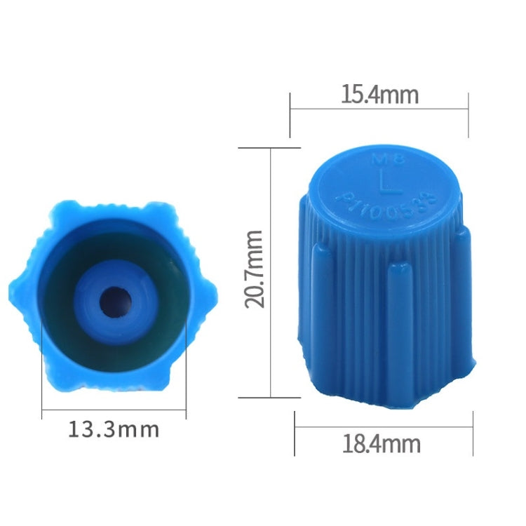 20pcs Automobile Air Conditioning Valve Plastic Dust Cap(High Pressure) - Air Conditioning System by buy2fix | Online Shopping UK | buy2fix