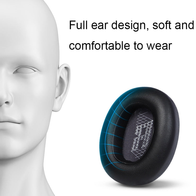 2pcs Headphone Sponge Case For JBL Live 650BTNC/660/E65BTNC/Duet NC(Net Black) by buy2fix