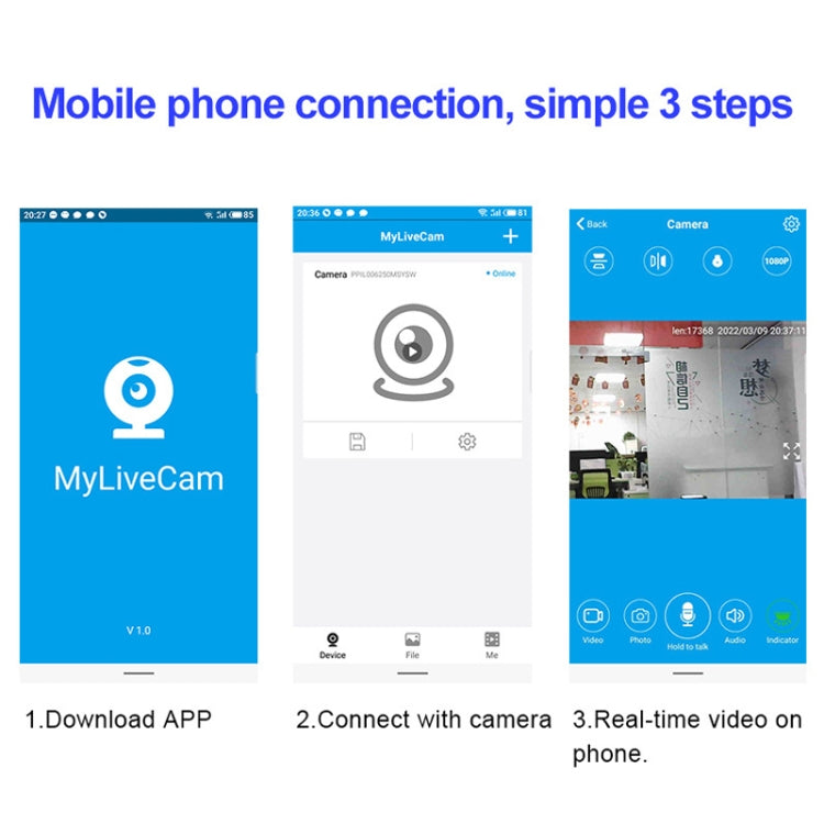 WK10 No Bracket WiFi Intelligent Network Monitor HD Infrared Night Vision Camera by buy2fix