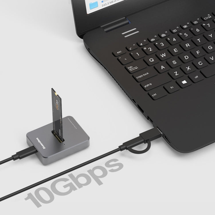 Blueendless SD03 M.2 SATA/NVME Dual Protocol Solid-State Hard Disk Base(Gray) by Blueendless