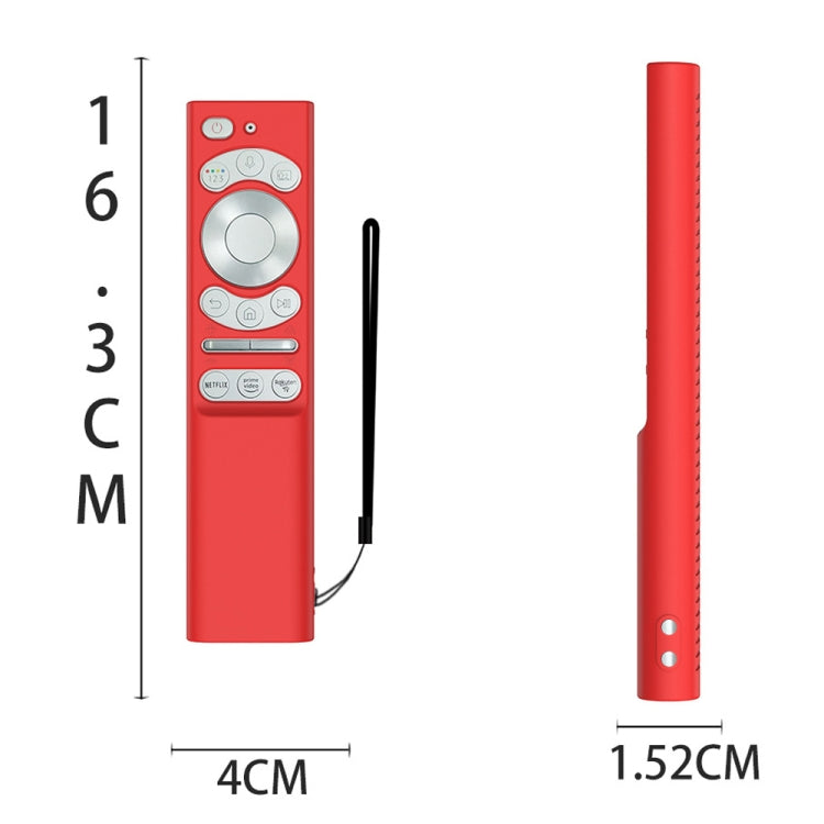 For Samsung Smartone3 TM1990C BN59-01357 Y34 Remote Control Silicone Cover(Red) by buy2fix