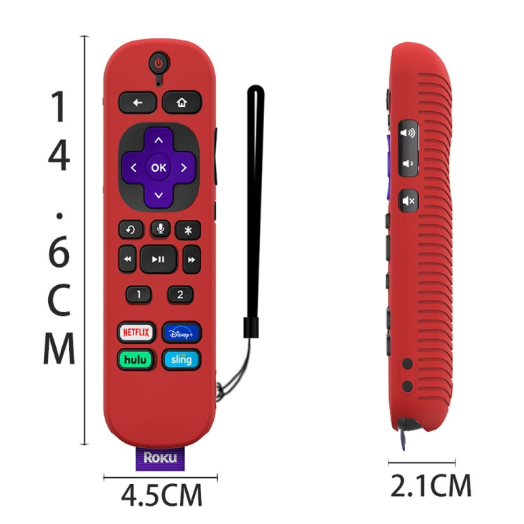 For TCL Roku Voice Remote Pro Y30 Remote Control Shockproof Silicone Protective Case(Black) - Remote Control Covers by buy2fix | Online Shopping UK | buy2fix