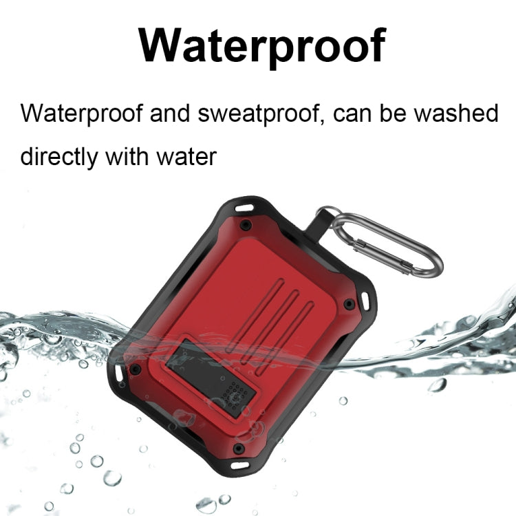 For Sony LinkBuds S (WFLS900N/B) D8 Waterproof and Anti-drop Bluetooth Earphone Case(Black) - Sony Earphone Case by buy2fix | Online Shopping UK | buy2fix