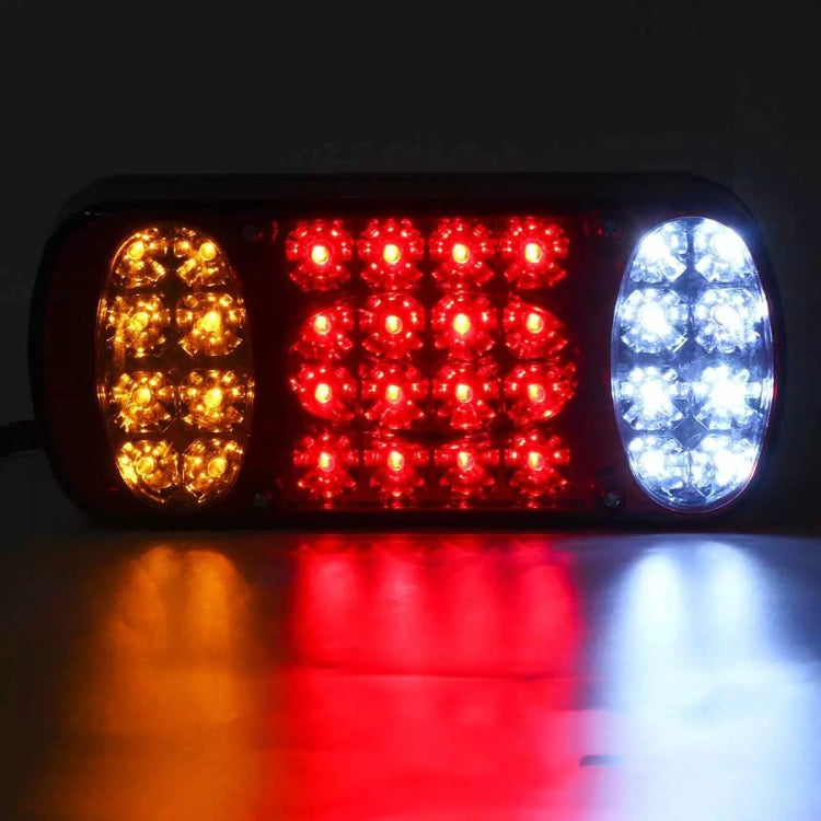MK-231 12V Trailer Truck Car Straw Hat Lamp Beads Taillights(Red) - Warning Lights by buy2fix | Online Shopping UK | buy2fix