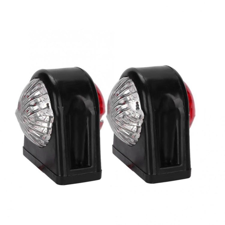 MK-249 10-30V 8LEDs Red And White Truck Round Side Light(Red White) - Running Lights by buy2fix | Online Shopping UK | buy2fix