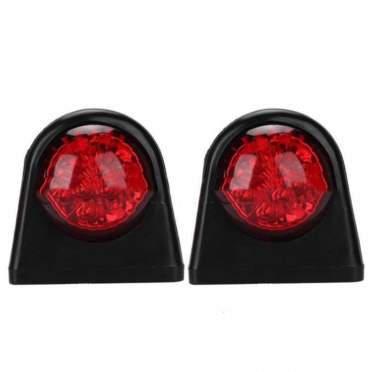 MK-249 10-30V 8LEDs Red And White Truck Round Side Light(Red White) - Running Lights by buy2fix | Online Shopping UK | buy2fix
