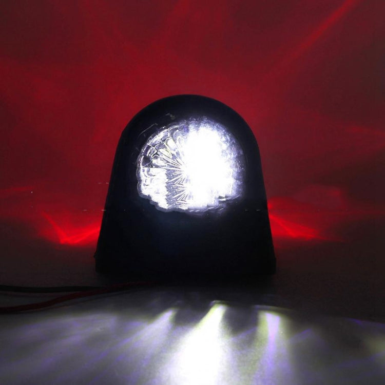 MK-249 10-30V 8LEDs Red And White Truck Round Side Light(Red White) - Running Lights by buy2fix | Online Shopping UK | buy2fix