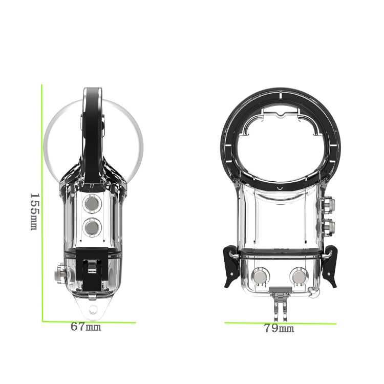 For Insta360 X3 Camera Waterproof Case Sealed Diving Shell (Neutral Without Logo) - Case & Bags by buy2fix | Online Shopping UK | buy2fix