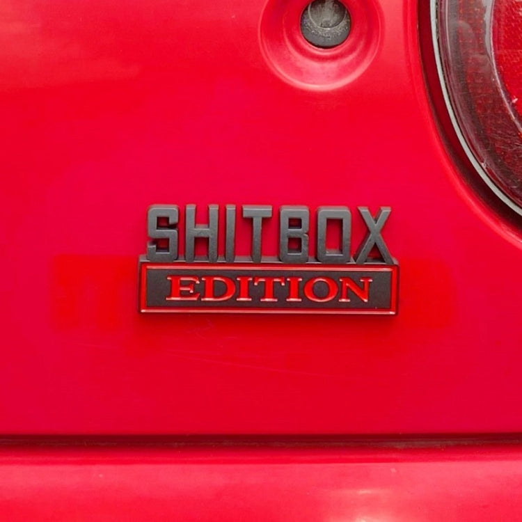 5pcs Car Body Rear Modification Badge Plate Label(Black Red) by buy2fix