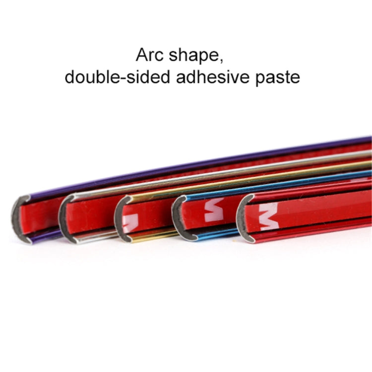 W12 8m/roll Car Universal Reflective Wheel Electroplating Decorative Strip(Purple) - Decorative Strip by buy2fix | Online Shopping UK | buy2fix