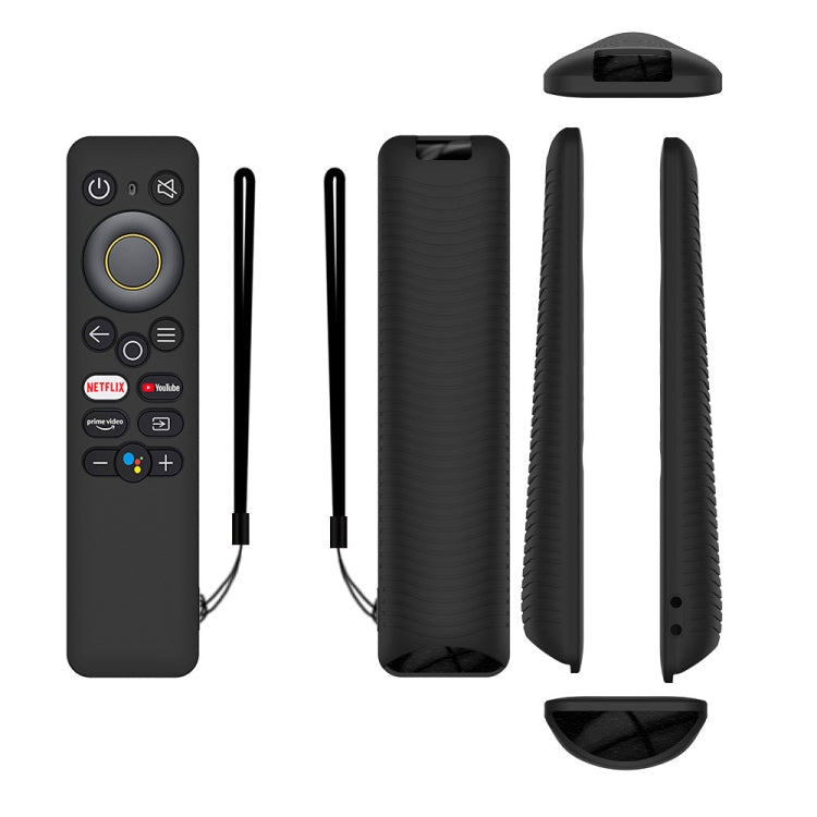 For Realme 32/43 Inch Y41 TV Remote Control All-Inclusive Anti-Drop Silicone Protective Case(Black) - Remote Control Covers by buy2fix | Online Shopping UK | buy2fix
