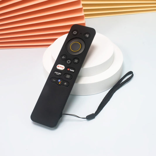 For Realme 32/43 Inch Y41 TV Remote Control All-Inclusive Anti-Drop Silicone Protective Case(Black) by buy2fix