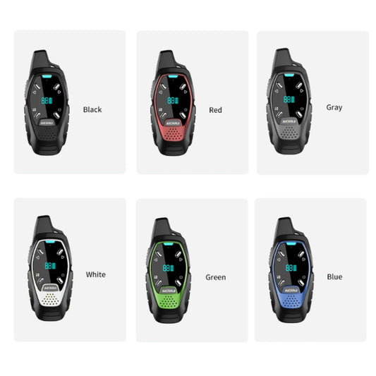 LED Display USB Charging Wireless Handheld Small Mini Walkie Talkie(Black) - Handheld Walkie Talkie by buy2fix | Online Shopping UK | buy2fix