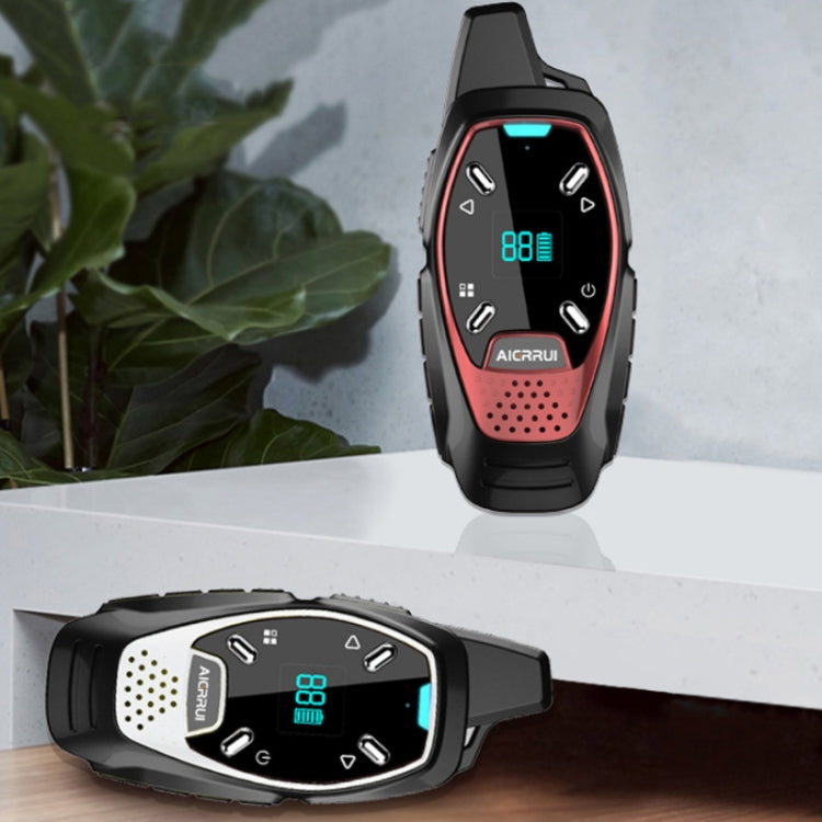 LED Display USB Charging Wireless Handheld Small Mini Walkie Talkie(Blue) by buy2fix